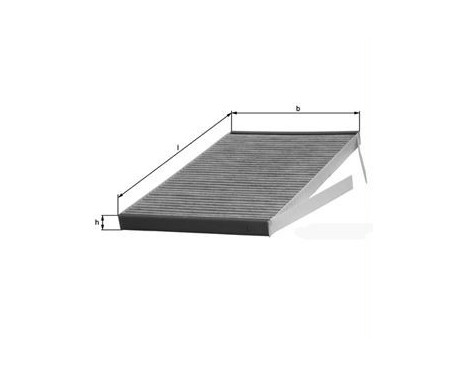 Filter, kupéventilation LAK 58 Mahle