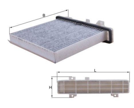 Filter, kupéventilation LAK 589 Mahle, bild 2