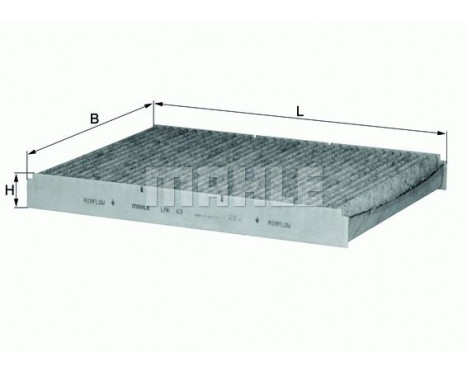 Filter, kupéventilation LAK 63 Mahle