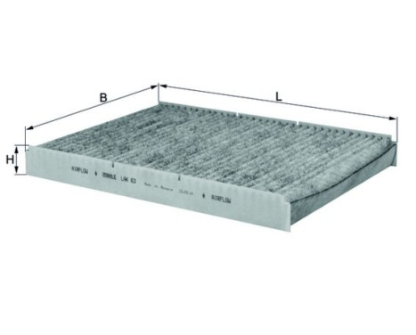 Filter, kupéventilation LAK 63 Mahle, bild 2