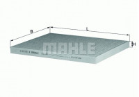 Filter, kupéventilation LAK 64 Mahle