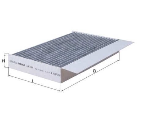 Filter, kupéventilation LAK 684 Mahle
