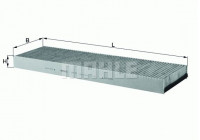 Filter, kupéventilation LAK 70 Mahle