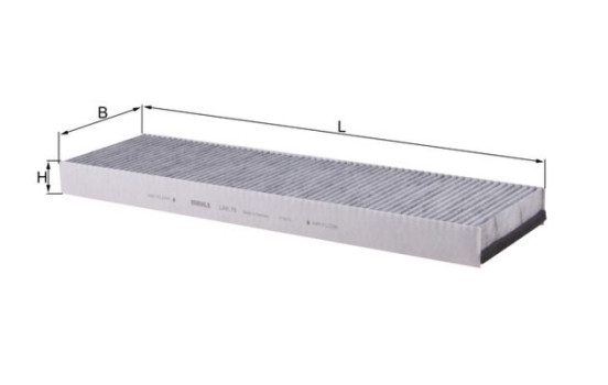 Filter, kupéventilation LAK 70 Mahle, bild 2