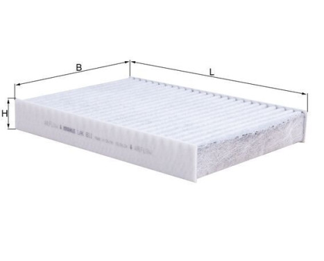 Filter, kupéventilation LAK 811 Mahle