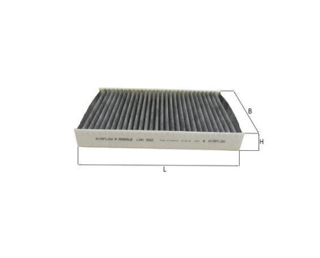 Filter, kupéventilation LAK 852 Mahle
