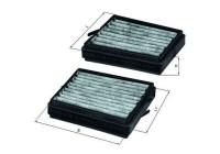 Filter, kupéventilation LKK 116/S Mahle