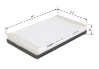 Filter, kupéventilation M1169 Bosch