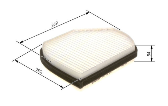 Filter, kupéventilation M2001 Bosch, bild 8