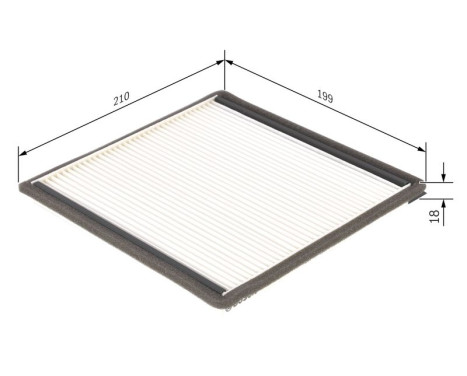 Filter, kupéventilation M2021 Bosch, bild 5