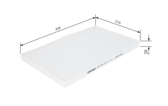 Filter, kupéventilation M2033 Bosch, bild 9