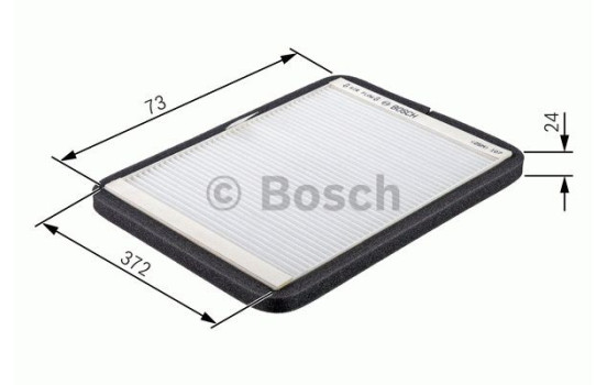 Filter, kupéventilation M2051 Bosch, bild 2