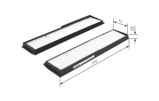 Filter, kupéventilation M2051 Bosch, bild 6