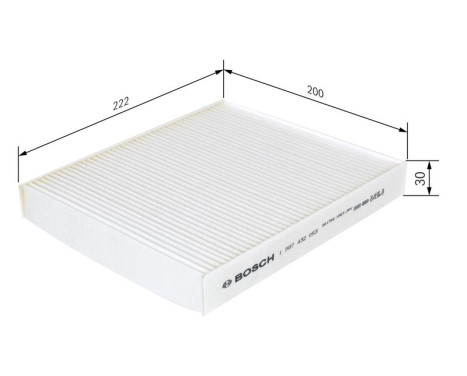 Filter, kupéventilation M2053 Bosch, bild 9
