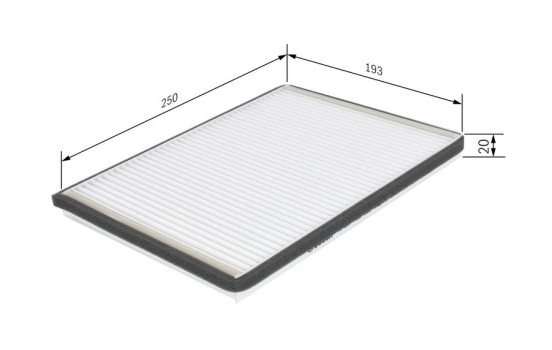 Filter, kupéventilation M2058 Bosch, bild 8