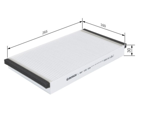 Filter, kupéventilation M2059 Bosch, bild 5
