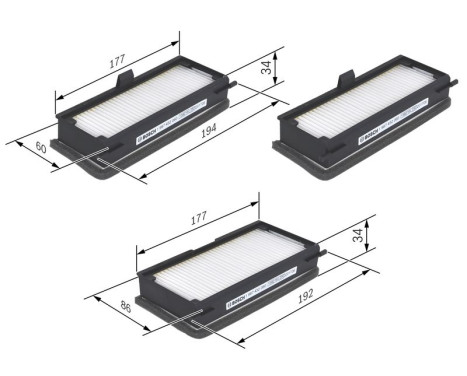 Filter, kupéventilation M2060 Bosch, bild 9
