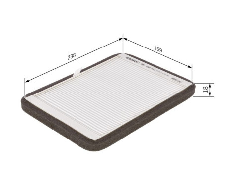 Filter, kupéventilation M2061 Bosch, bild 5
