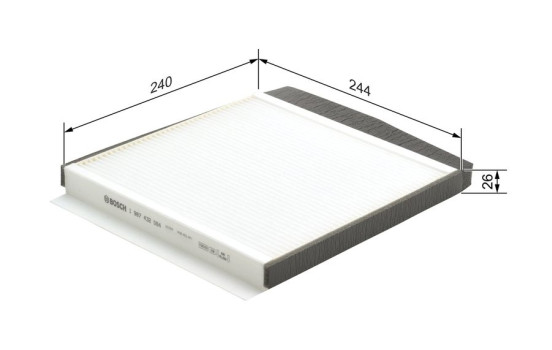 Filter, kupéventilation M2064 Bosch, bild 5