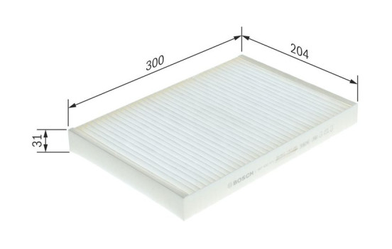 Filter, kupéventilation M2071 Bosch, bild 9