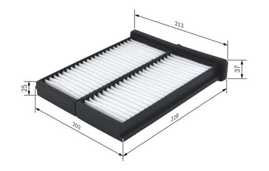 Filter, kupéventilation M2086 Bosch, bild 8