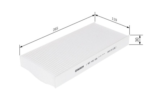 Filter, kupéventilation M2095 Bosch, bild 5