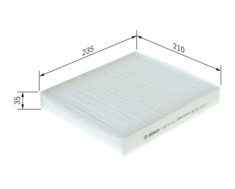 Filter, kupéventilation M2113 Bosch, bild 9