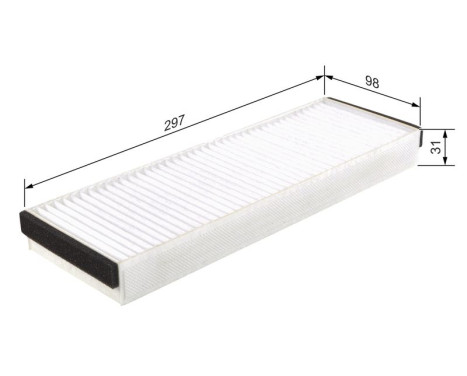 Filter, kupéventilation M2122 Bosch, bild 9