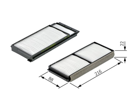 Filter, kupéventilation M2163 Bosch, bild 9