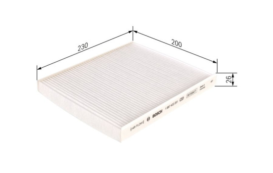Filter, kupéventilation M2251 Bosch, bild 5