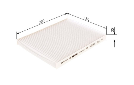 Filter, kupéventilation M2253 Bosch, bild 5