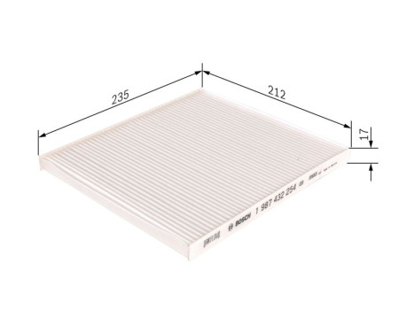 Filter, kupéventilation M2254 Bosch, bild 5