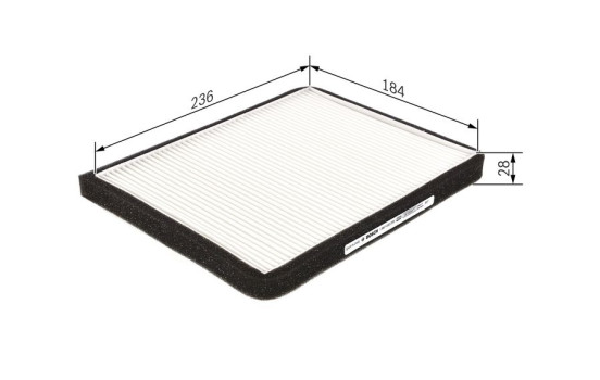 Filter, kupéventilation M2255 Bosch, bild 5