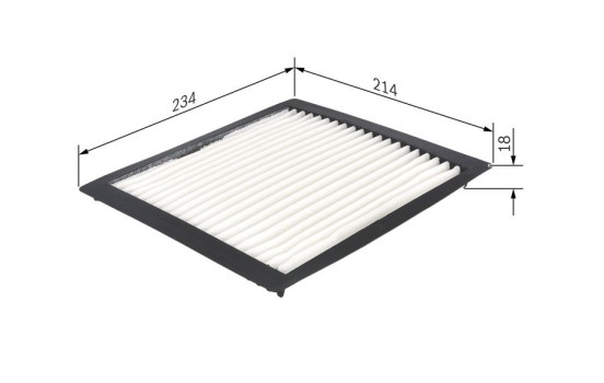 Filter, kupéventilation M2263 Bosch, bild 5