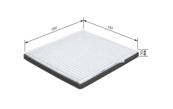 Filter, kupéventilation M5013 Bosch, bild 5