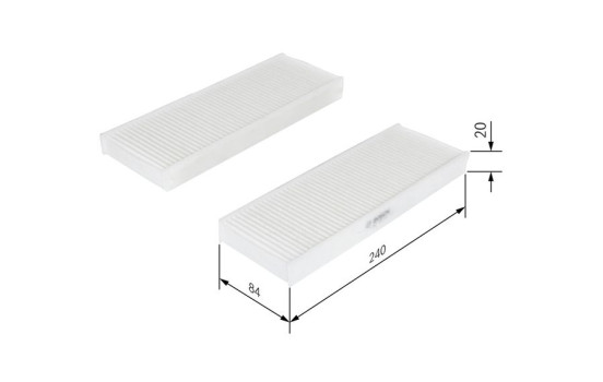 Filter, kupéventilation M5033 Bosch, bild 5