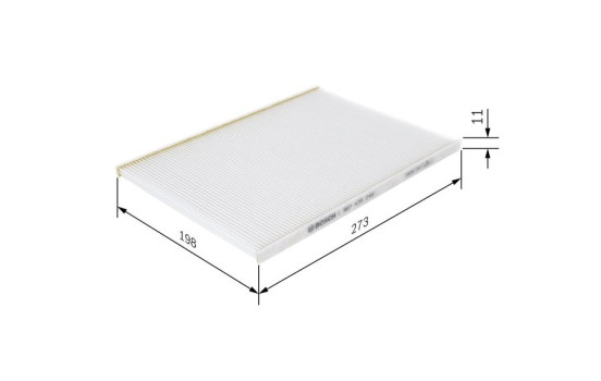 Filter, kupéventilation M5049 Bosch, bild 5
