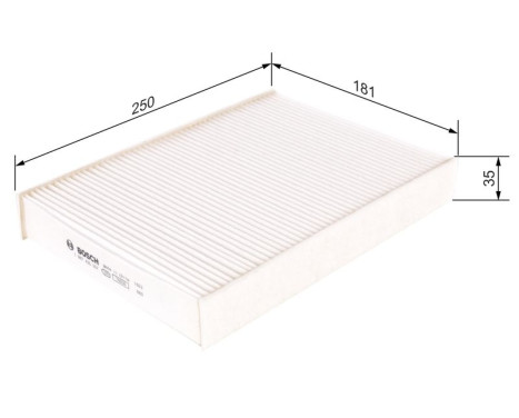 Filter, kupéventilation M5057 Bosch, bild 5