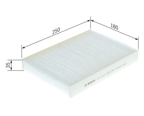 Filter, kupéventilation M5057 Bosch, bild 9