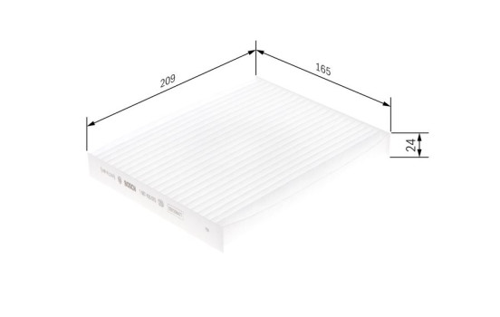 Filter, kupéventilation M5070 Bosch, bild 7