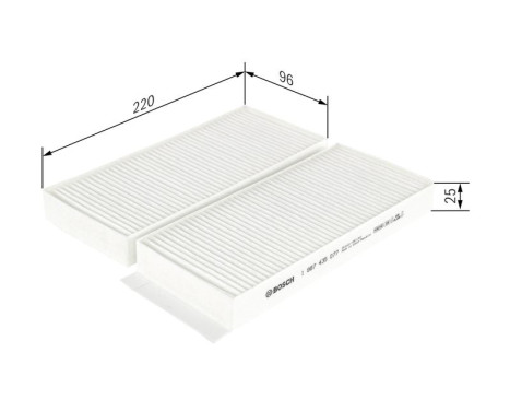 Filter, kupéventilation M5077 Bosch, bild 5