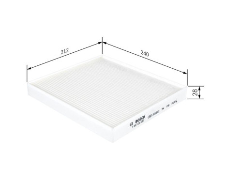 Filter, kupéventilation M5087 Bosch, bild 9