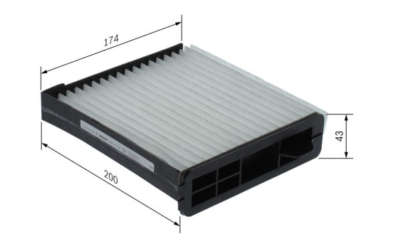 Filter, kupéventilation M5093 Bosch, bild 6
