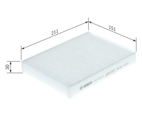 Filter, kupéventilation M5121 Bosch, bild 9