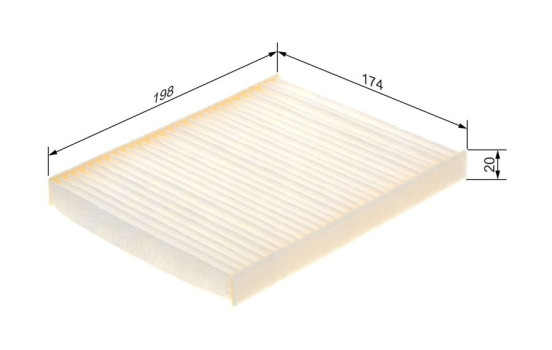 Filter, kupéventilation M5128 Bosch, bild 9