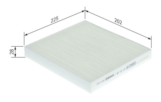 Filter, kupéventilation M5133 Bosch, bild 9