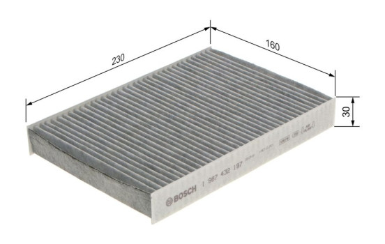 Filter, kupéventilation R2197 Bosch, bild 9