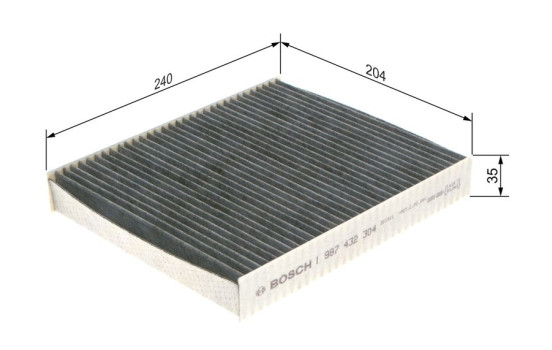 Filter, kupéventilation R2304 Bosch, bild 8