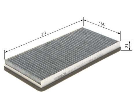 Filter, kupéventilation R2307 Bosch, bild 9