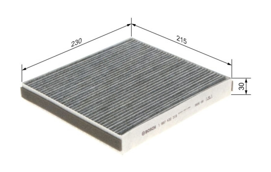 Filter, kupéventilation R2319 Bosch, bild 9